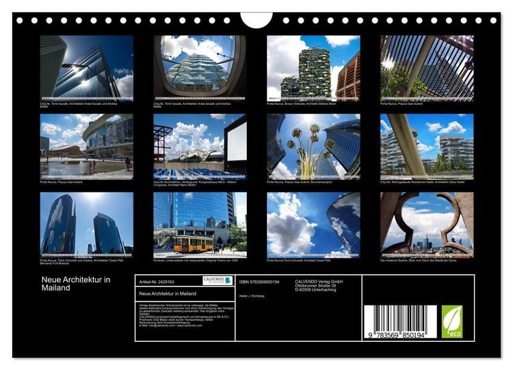Produktbild: Neue Architektur in Mailand (Wandkalender 2027 DIN A4 quer), CALVENDO Monatskalender
