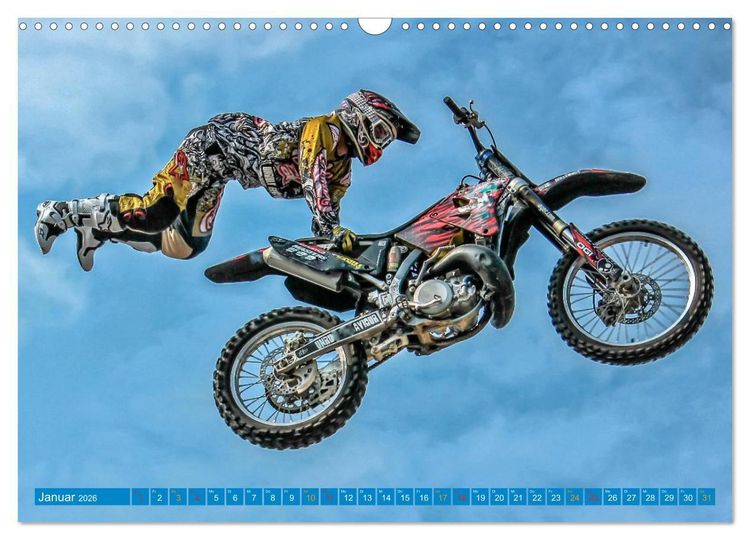 Produktbild: Motocross - mit vollem Risiko (Wandkalender 2026 DIN A3 quer), CALVENDO Monatskalender