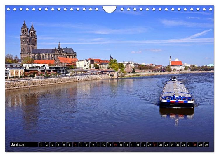 Produktbild: Elberadweg von Lutherstadt Wittenberg bis Hitzacker (Wandkalender 2026 DIN A4 quer), CALVENDO Monatskalender