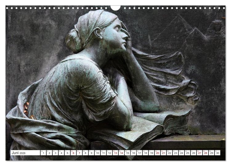 Produktbild: Alte Grabdenkm&auml;ler (Wandkalender 2026 DIN A3 quer), CALVENDO Monatskalender