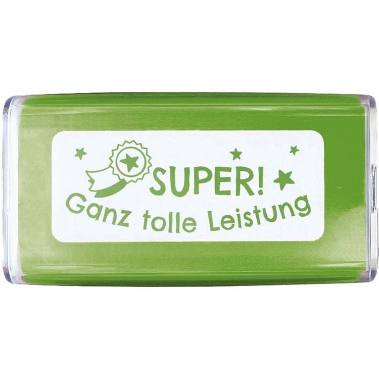 Produktbild: COLOP NIO School Motivations-Stempel, SUPER - ganz tolle Leistung, Abdruckfarbe smooth green, 38 x 14mm