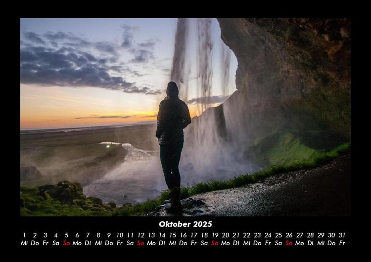 Produktbild: Wasserf&auml;lle 2025 Fotokalender DIN A3