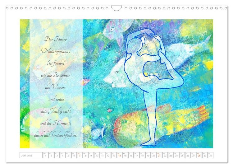 Produktbild: Yoga Elementarkr&auml;fte - Yoga Asanas zu den vier Elementen (Wandkalender 2026 DIN A3 quer), CALVENDO Monatskalender