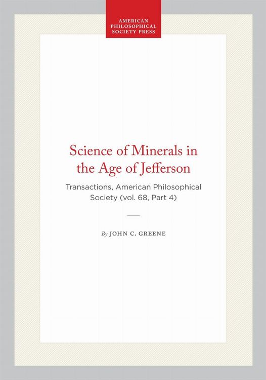 Produktbild: Science of Minerals in the Age of Jefferson