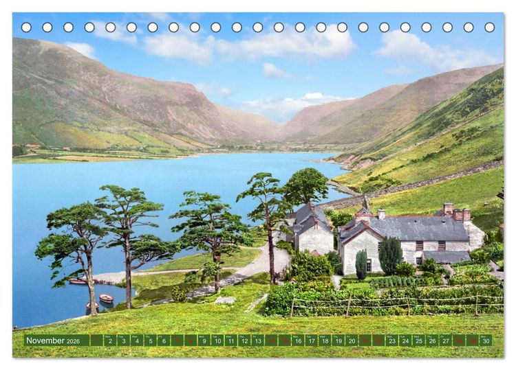 Produktbild: Wales around 1900 - photos restored and colourised (Desk Calendar 2026 DIN A5 landscape), CALVENDO 12 Month DeskCalendar