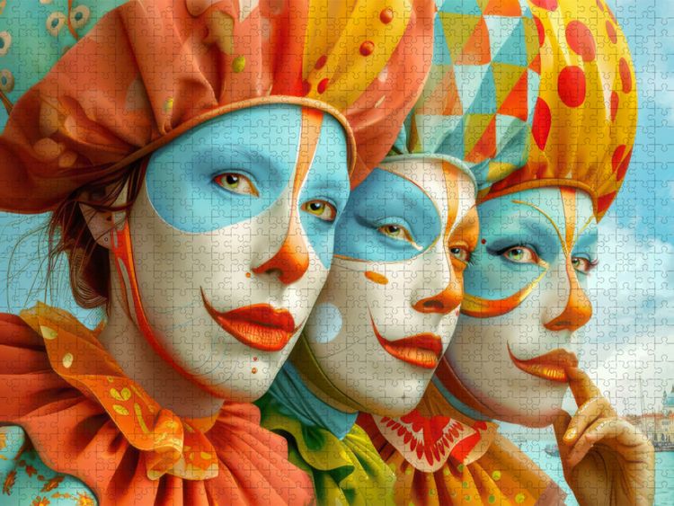 Produktbild: CALVENDO Puzzle Theatralische surreale Szenen im venezianischen Stil | 1000 Teile Lege-Gr&ouml;&szlig;e 64x48cm Foto-Puzzle f&uuml;r gl&uuml;ckliche Stunden