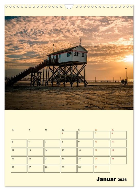 Produktbild: Meine geliebte Nordsee (Wandkalender 2026 DIN A3 hoch), CALVENDO Monatskalender
