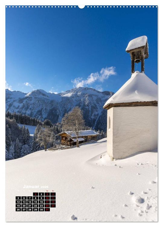 Produktbild: Leichte Wanderziele um Oberstdorf (hochwertiger Premium Wandkalender 2026 DIN A2 hoch), Kunstdruck in Hochglanz