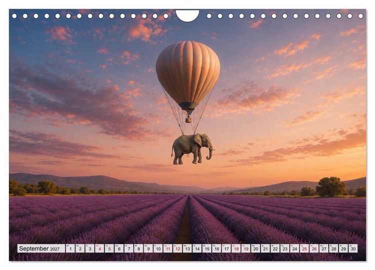 Produktbild: Eine Reise getragen von Träumen (Wandkalender 2027 DIN A4 quer), CALVENDO Monatskalender
