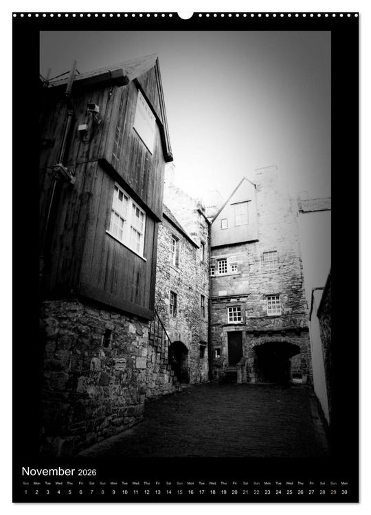 Produktbild: EDINBURGH NOIR (High Quality Premium Wall Calendar 2026 DIN A2 portrait),CALVENDO 12 Month Wall Calendar
