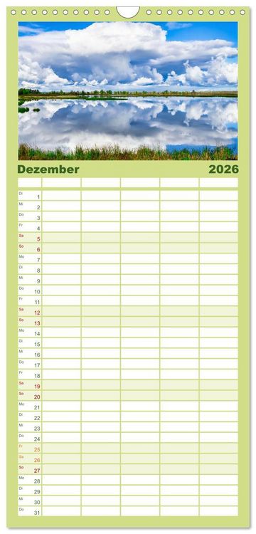 Produktbild: Familienplaner 2026 - Anklam und Umgebung mit 5 Spalten (Wandkalender, 21 x 45 cm) CALVENDO