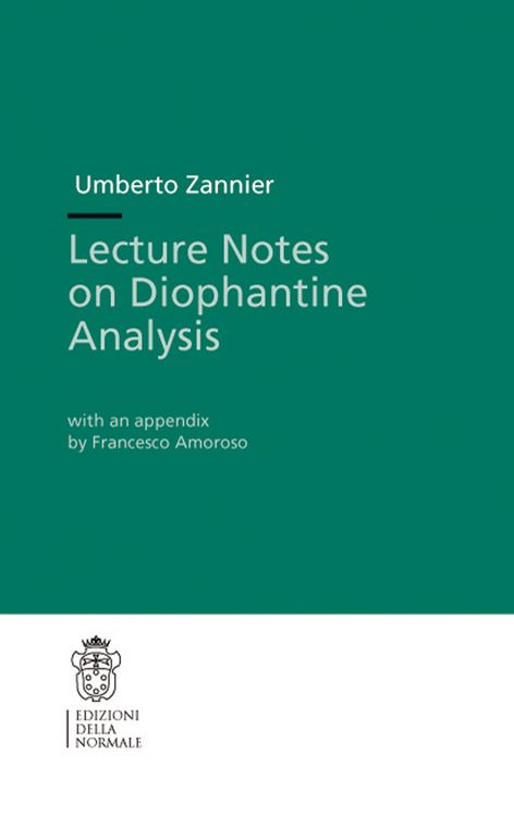 Produktbild: Lecture Notes on Diophantine Analysis