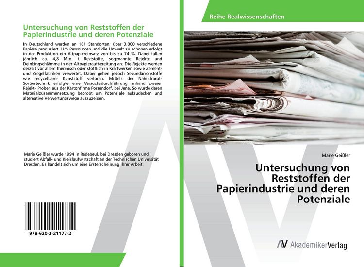 Produktbild: Untersuchung von Reststoffen der Papierindustrie und deren Potenziale