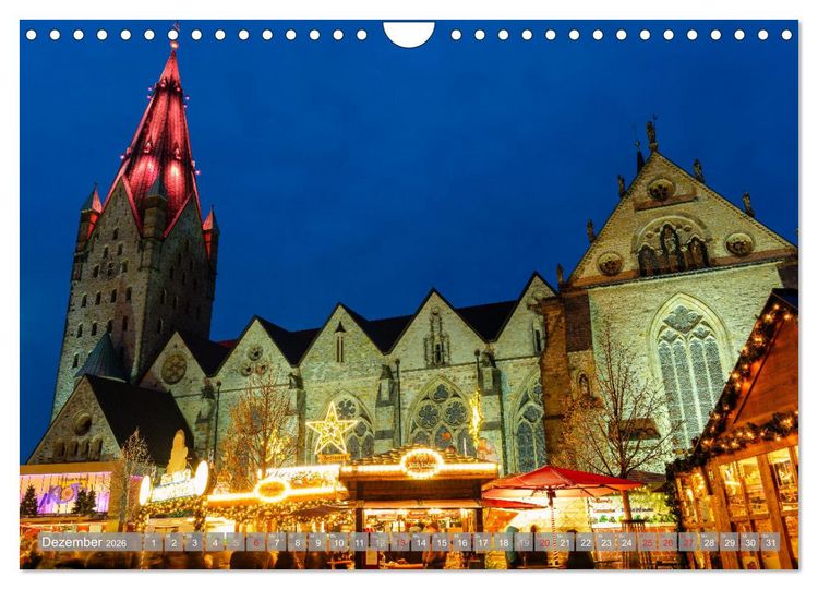 Produktbild: Ein Blick auf Paderborn (Wandkalender 2026 DIN A4 quer), CALVENDO Monatskalender