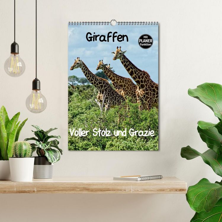 Produktbild: Giraffen. Voller Stolz und Grazie (Wandkalender 2026 DIN A3 hoch), CALVENDO Monatskalender