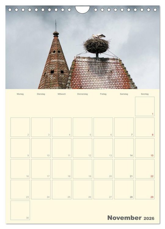 Produktbild: Unterwegs im Elsass &ndash; Terminplaner (Wandkalender 2026 DIN A4 hoch), CALVENDO Monatskalender