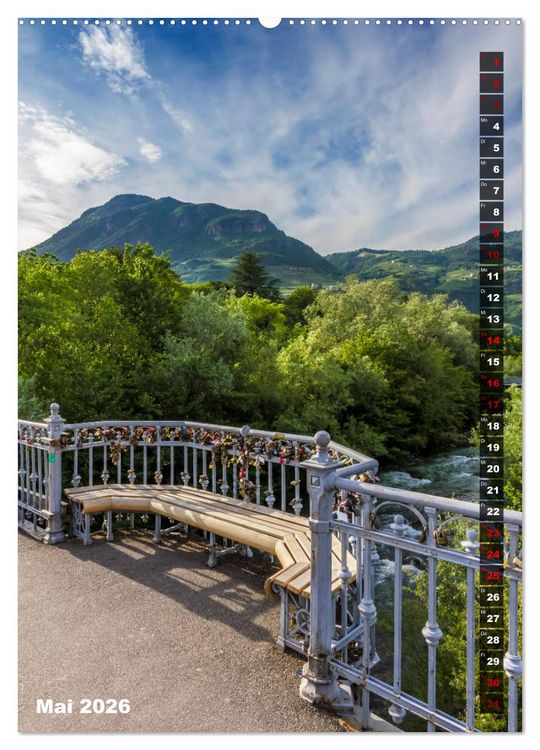 Produktbild: Stadtherz BOZEN (hochwertiger Premium Wandkalender 2026 DIN A2 hoch), Kunstdruck in Hochglanz