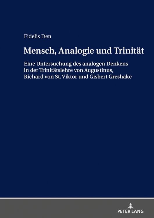 Produktbild: Mensch, Analogie und Trinit&auml;t