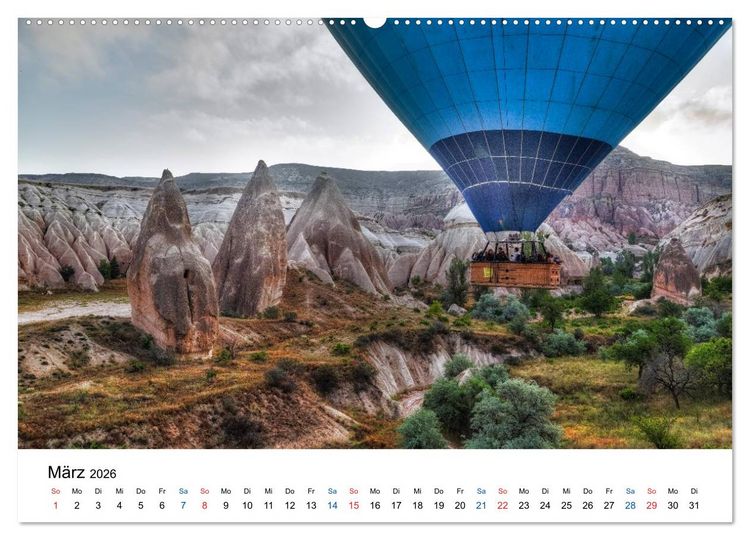 Produktbild: Kappadokien - Das M&auml;rchenland der T&uuml;rkei (hochwertiger Premium Wandkalender 2026 DIN A2 quer), Kunstdruck in Hochglanz