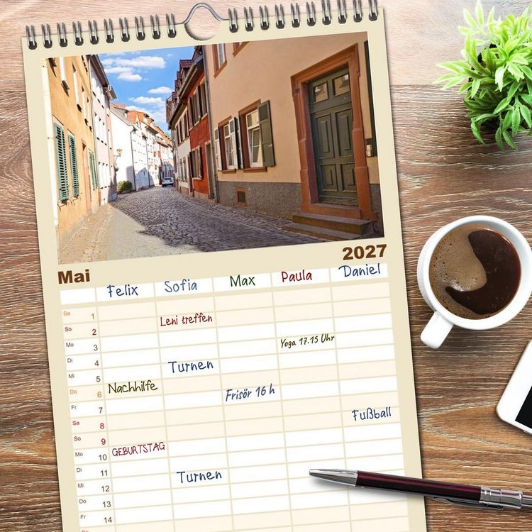 Produktbild: Familienplaner 2027 - Worms - historisch und sagenhaft mit 5 Spalten (Wandkalender, 21 x 45 cm) CALVENDO
