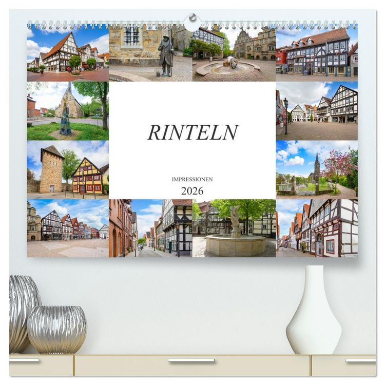 Produktbild: Rinteln Impressionen (hochwertiger Premium Wandkalender 2026 DIN A2 quer), Kunstdruck in Hochglanz