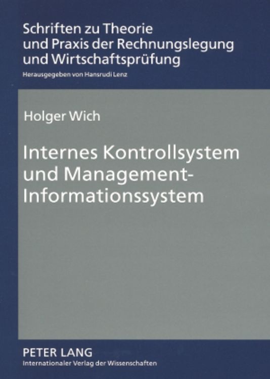Produktbild: Internes Kontrollsystem und Management-Informationssystem