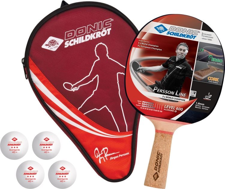 Produktbild: TT-Set PERSSON 600 Geschenkset, 1x Schl&auml;ger LV600 Kork
