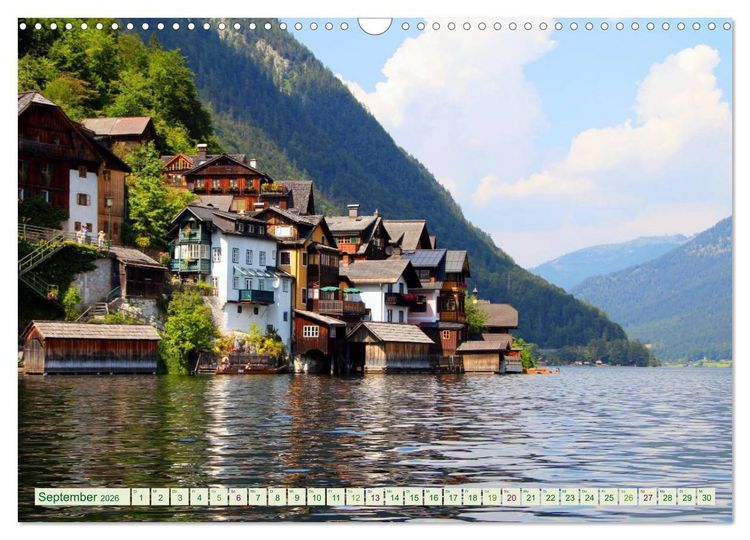 Produktbild: Hallstatt, Marktgemeinde am Hallst&auml;tter See (Wandkalender 2026 DIN A3 quer), CALVENDO Monatskalender