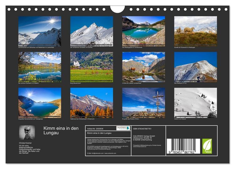 Produktbild: Kimm eina in den Lungau (Wandkalender 2026 DIN A4 quer), CALVENDO Monatskalender