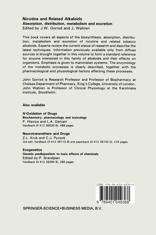 Produktbild: Nicotine and Related Alkaloids