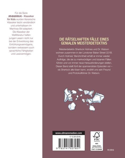 Produktbild: MANHWA &ndash; Klassiker f&uuml;r Kids &ndash; Sherlock Holmes (komplett in Farbe)