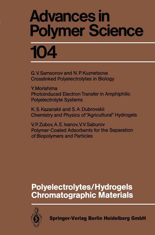 Produktbild: Polyelectrolytes Hydrogels Chromatographic Materials