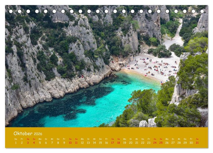 Produktbild: Quer durch S&uuml;dfrankreich (Tischkalender 2026 DIN A5 quer), CALVENDO Monatskalender