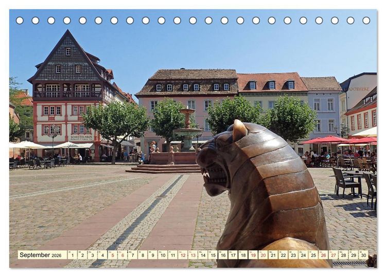 Produktbild: Gru&szlig; aus Neustadt an der Weinstra&szlig;e (Tischkalender 2026 DIN A5 quer), CALVENDO Monatskalender