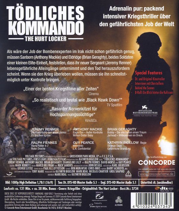 Produktbild: T&ouml;dliches Kommando - The Hurt Locker