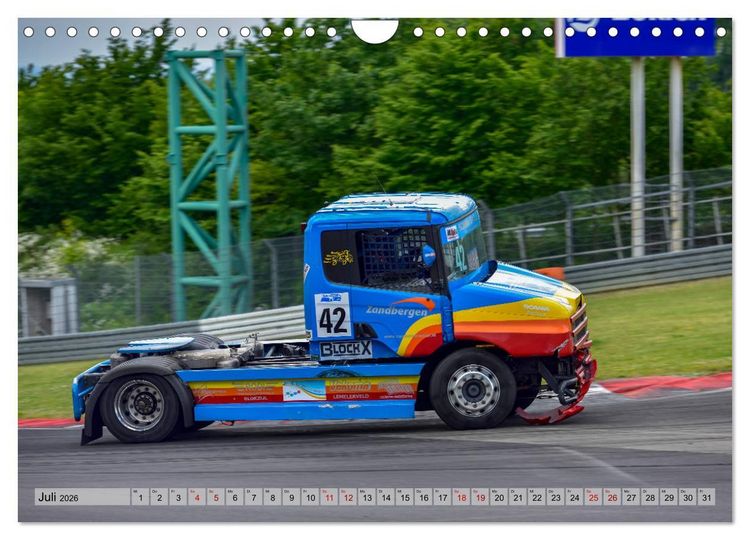 Produktbild: Best of TRUCK RACING (Wandkalender 2026 DIN A4 quer), CALVENDO Monatskalender
