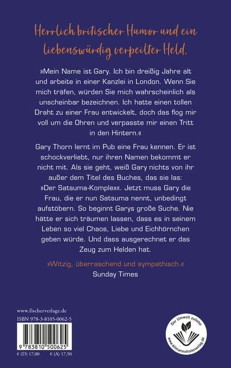 Produktbild: Der Satsuma-Komplex oder Der Tag, an dem Gary zum Helden wurde