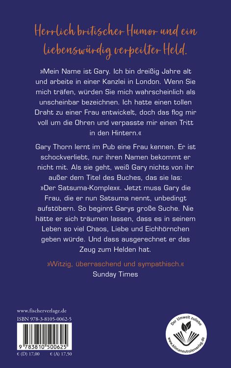 Produktbild: Der Satsuma-Komplex oder Der Tag, an dem Gary zum Helden wurde