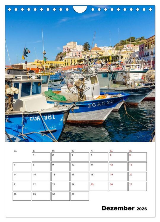 Produktbild: Insel Ponza - Italien (Wandkalender 2026 DIN A4 hoch), CALVENDO Monatskalender