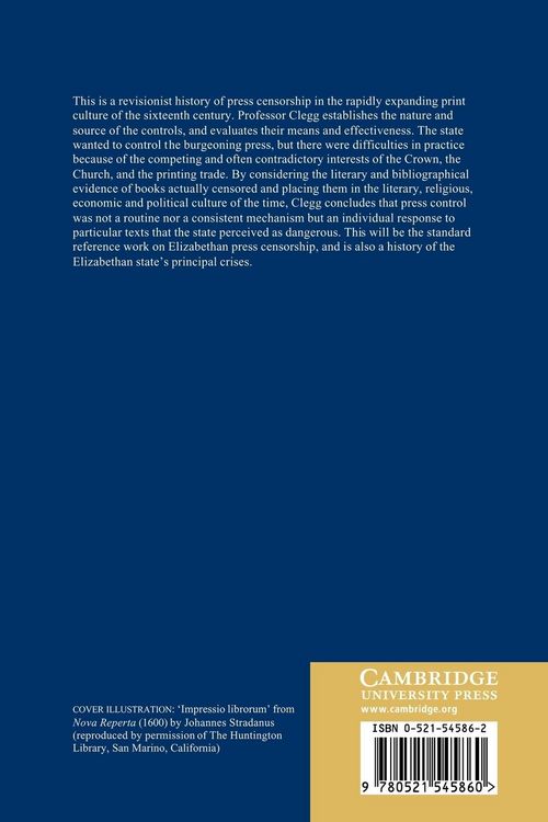 Produktbild: Press Censorship in Elizabethan England