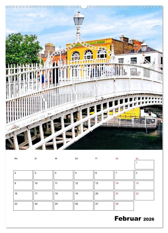 Produktbild: Dublin - faszinierende irische Hauptstadt (Wandkalender 2026 DIN A2 hoch), CALVENDO Monatskalender