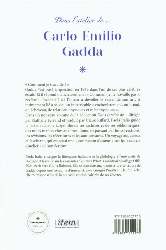 Produktbild: Dans l atelier de carlo emilio