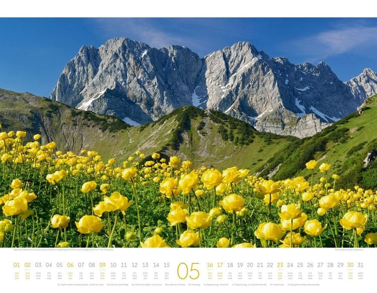 Produktbild: Naturparadies Alpen Kalender 2027
