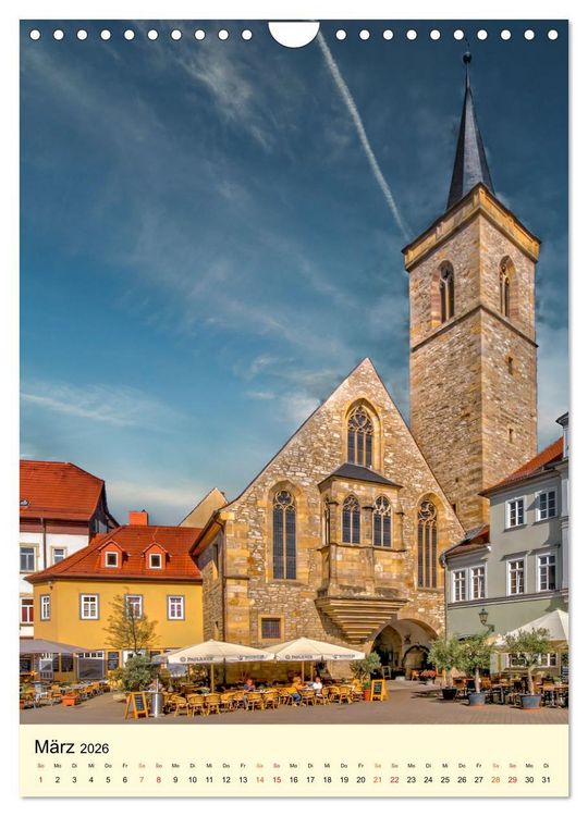 Produktbild: Geliebtes Erfurt (Wandkalender 2026 DIN A4 hoch), CALVENDO Monatskalender