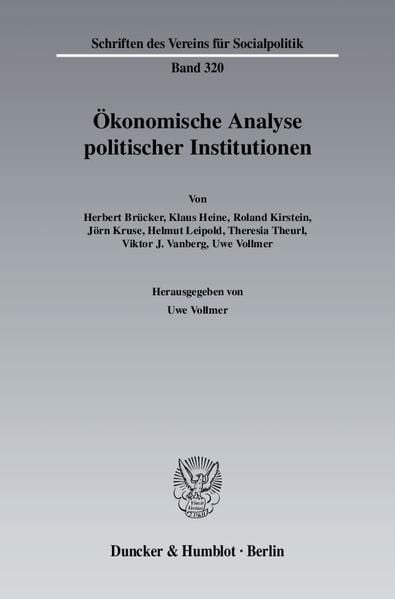 Produktbild: &Ouml;konomische Analyse politischer Institutionen.
