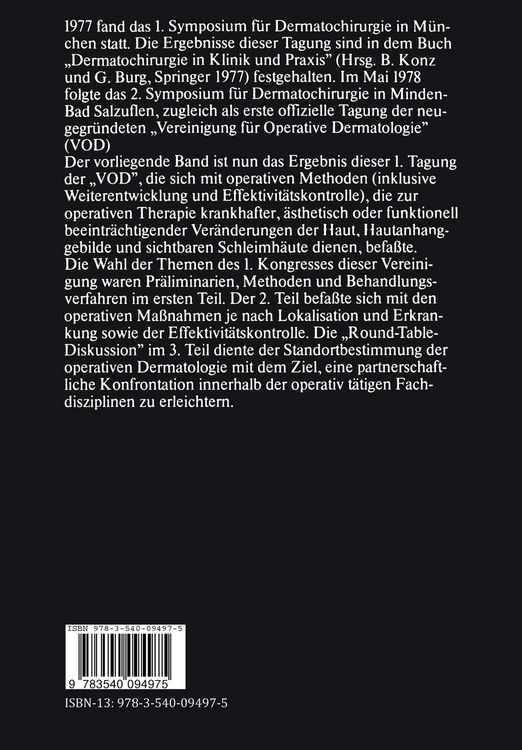 Produktbild: Operative Dermatologie