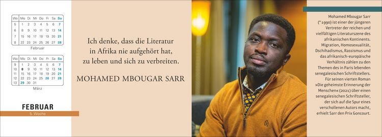 Produktbild: Der literarische Premium-Tischplaner 2027 - Wochenkalender mit Zitaten und Biografien ausgew&auml;hlter Autorinnen und Autoren