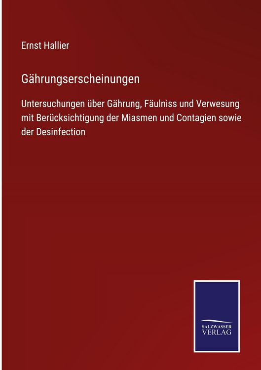 Produktbild: G&auml;hrungserscheinungen