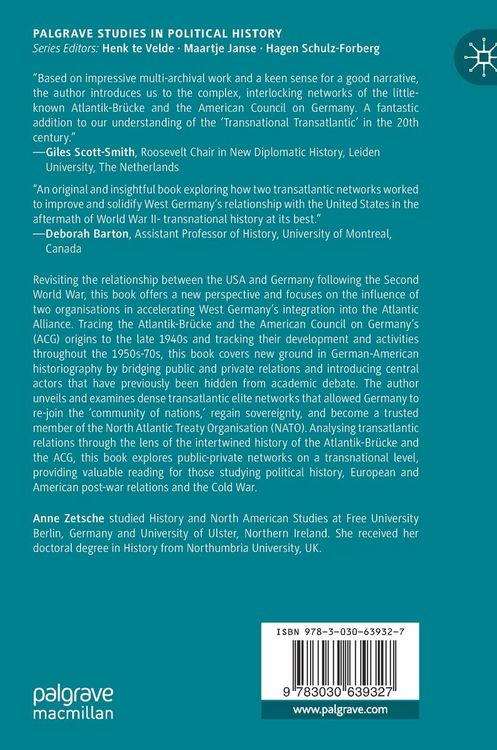 Produktbild: The Atlantik-Br&uuml;cke and the American Council on Germany, 1952&ndash;1974