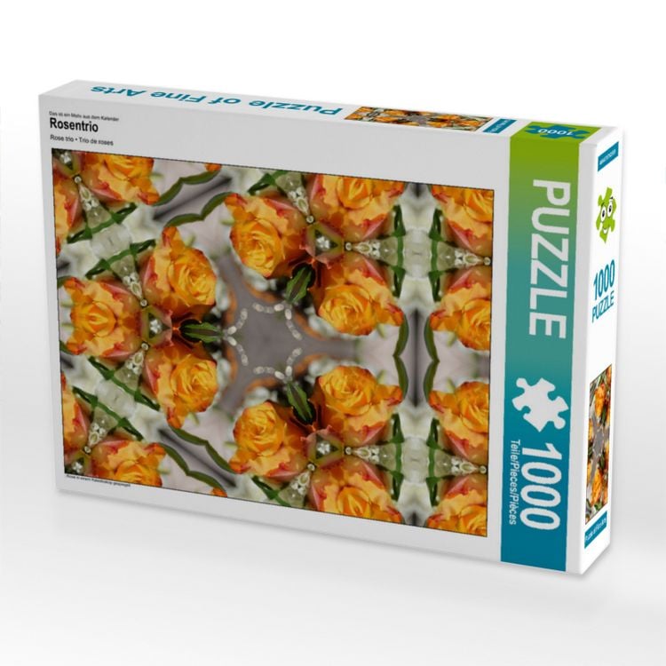 Produktbild: CALVENDO Puzzle Rosentrio 1000 Teile Lege-Gr&ouml;&szlig;e 640 x 480 cm Foto-Puzzle Bild von Sabine Hampe-Neves